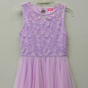 Zunie Girl Party Dance Semi-Formal Dress size 14/16 Lavender Layered Tulle